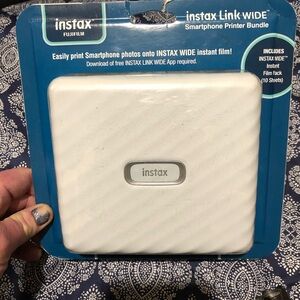 Fujifilm Instax Link Wide Smartphone Printer Bundle